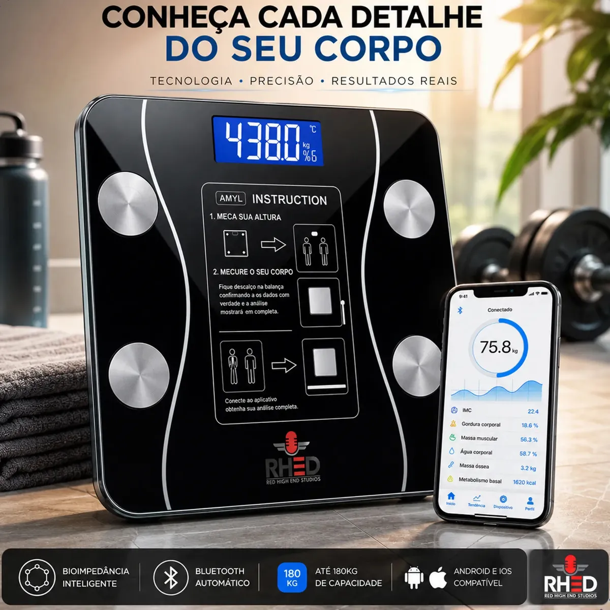 Balança Digital Bioimpedância 